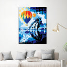 Ballon by Ray Lengelé on GIANT ART - blue landscape artistes du québec