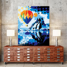 Ballon by Ray Lengelé on GIANT ART - blue landscape artistes du québec