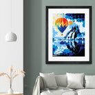 Ballon by Ray Lengelé on GIANT ART - blue landscape artistes du québec