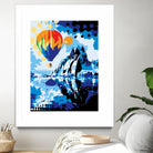 Ballon by Ray Lengelé on GIANT ART - blue landscape artistes du québec