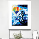 Ballon by Ray Lengelé on GIANT ART - blue landscape artistes du québec