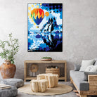 Ballon by Ray Lengelé on GIANT ART - blue landscape artistes du québec