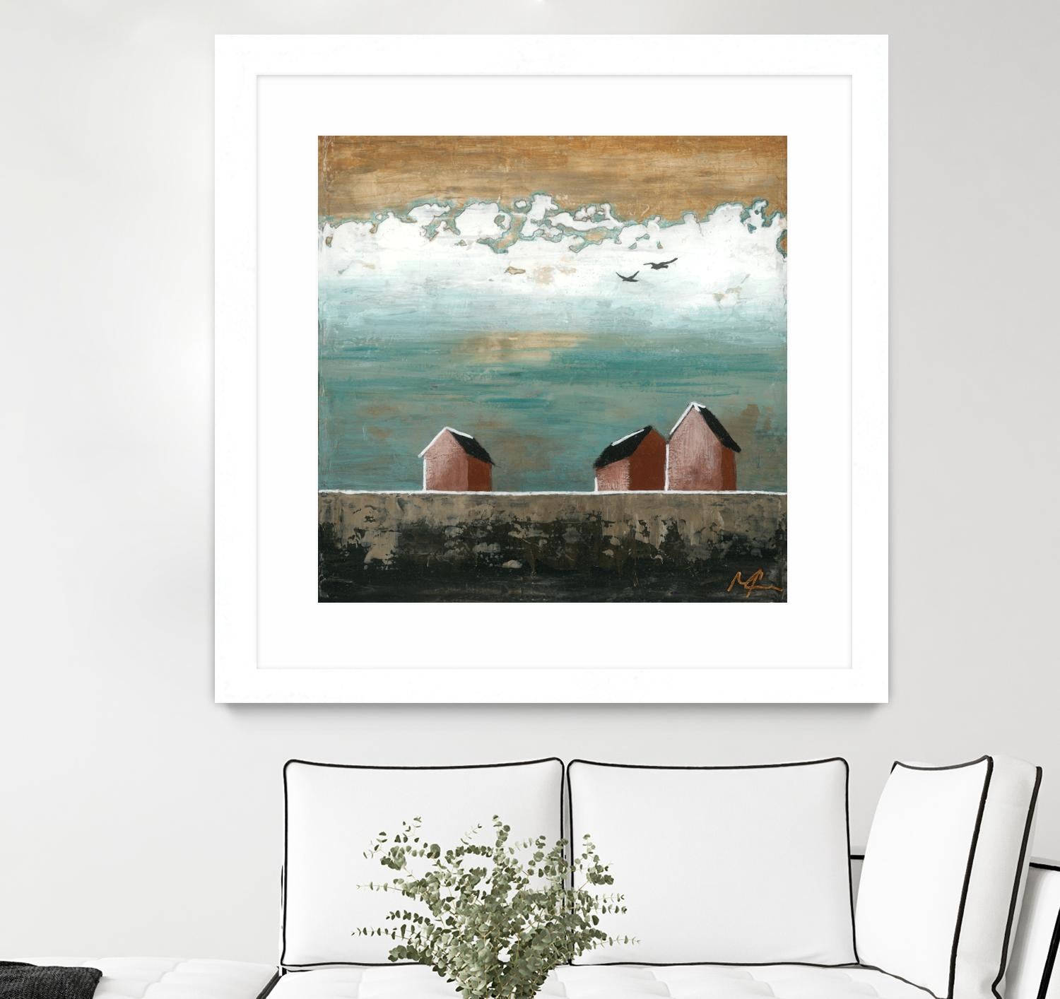 Plaine espace by Marie Claprood on GIANT ART - white landscape