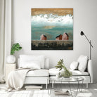 Plaine espace by Marie Claprood on GIANT ART - pink landscape artistes du québec