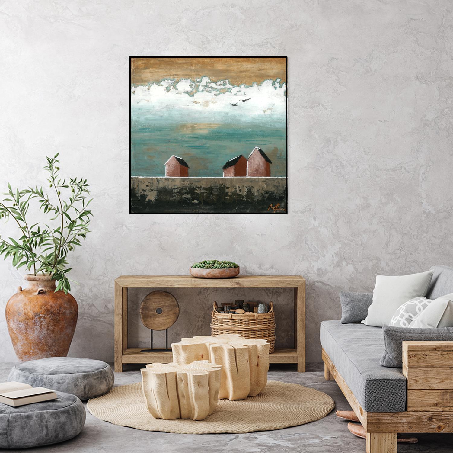 Plaine espace by Marie Claprood on GIANT ART - white landscape