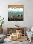 Plaine espace by Marie Claprood on GIANT ART - pink landscape artistes du québec