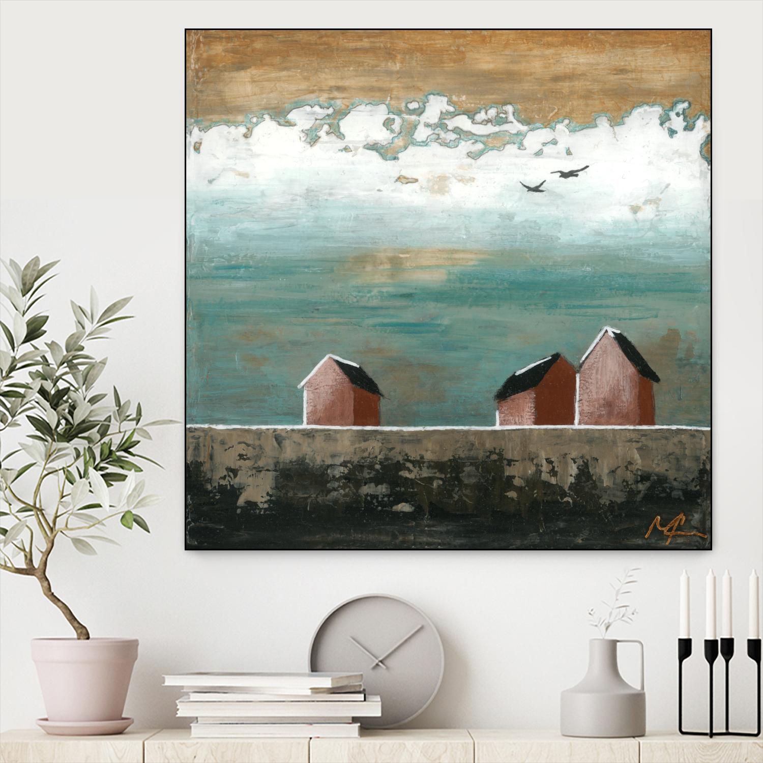 Plaine espace by Marie Claprood on GIANT ART - white landscape