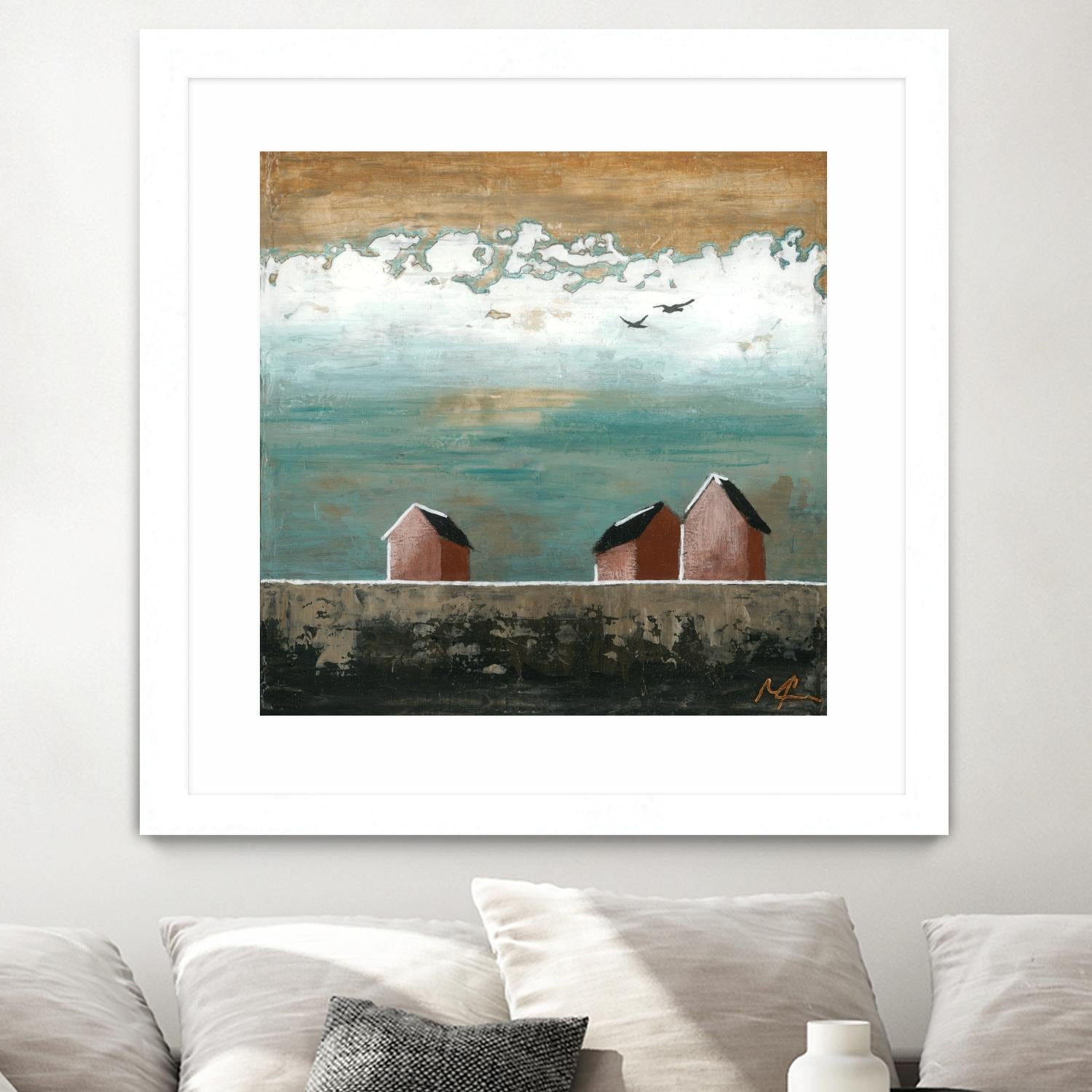 Plaine espace by Marie Claprood on GIANT ART - white landscape