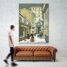 Street in Quebec 1912 by Steven Lamb on GIANT ART - grey everyday life