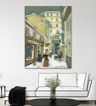 Street in Quebec 1912 by Steven Lamb on GIANT ART - grey everyday life