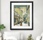 Street in Quebec 1912 by Steven Lamb on GIANT ART - beige architecture artiste québécois