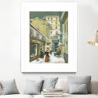 Street in Quebec 1912 by Steven Lamb on GIANT ART - beige architecture artiste québécois