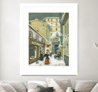 Street in Quebec 1912 by Steven Lamb on GIANT ART - beige architecture artiste québécois