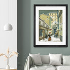 Street in Quebec 1912 by Steven Lamb on GIANT ART - beige architecture artiste québécois