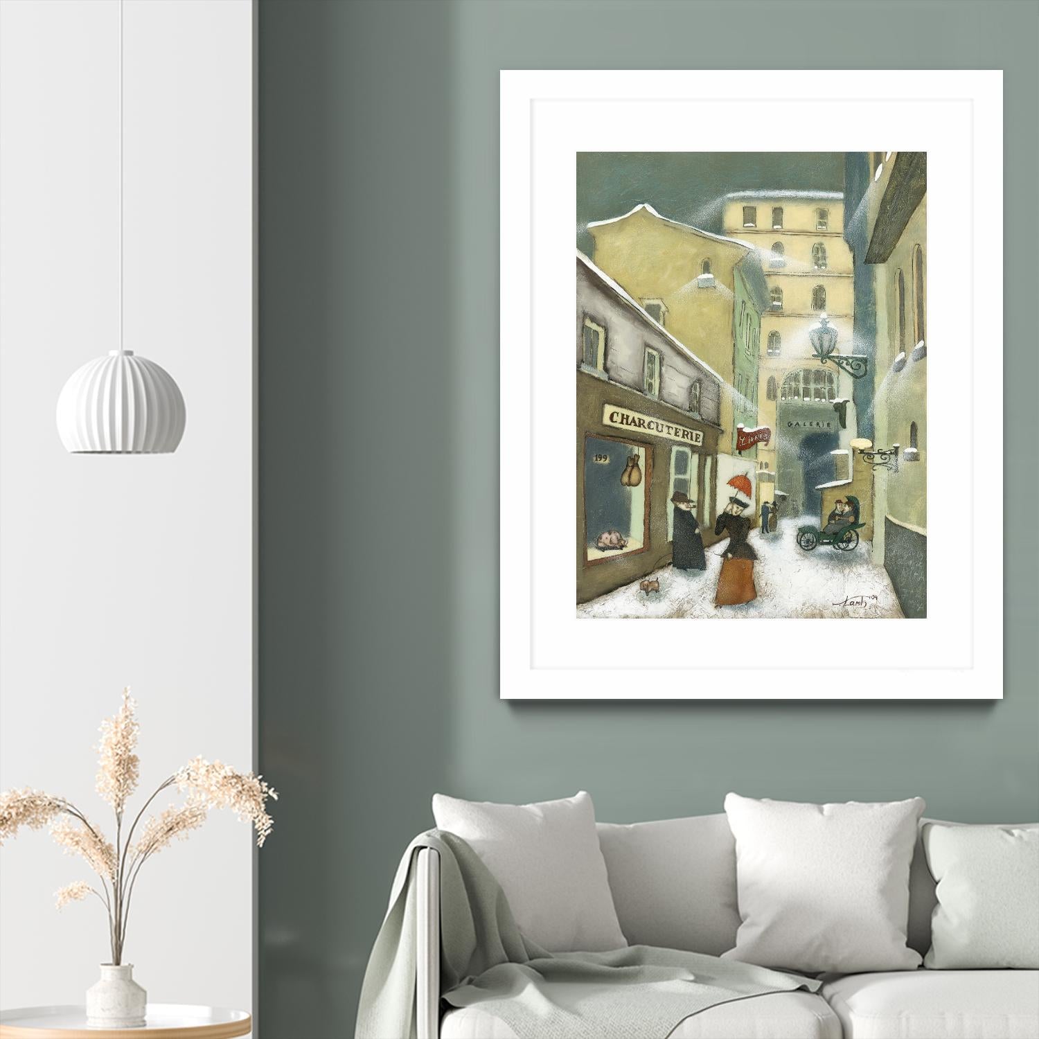 Street in Quebec 1912 by Steven Lamb on GIANT ART - beige architecture artiste québécois