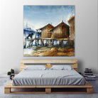 Drapeau rouge by Roland Palmaerts on GIANT ART - brown nautical