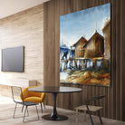 Drapeau rouge by Roland Palmaerts on GIANT ART - brown nautical