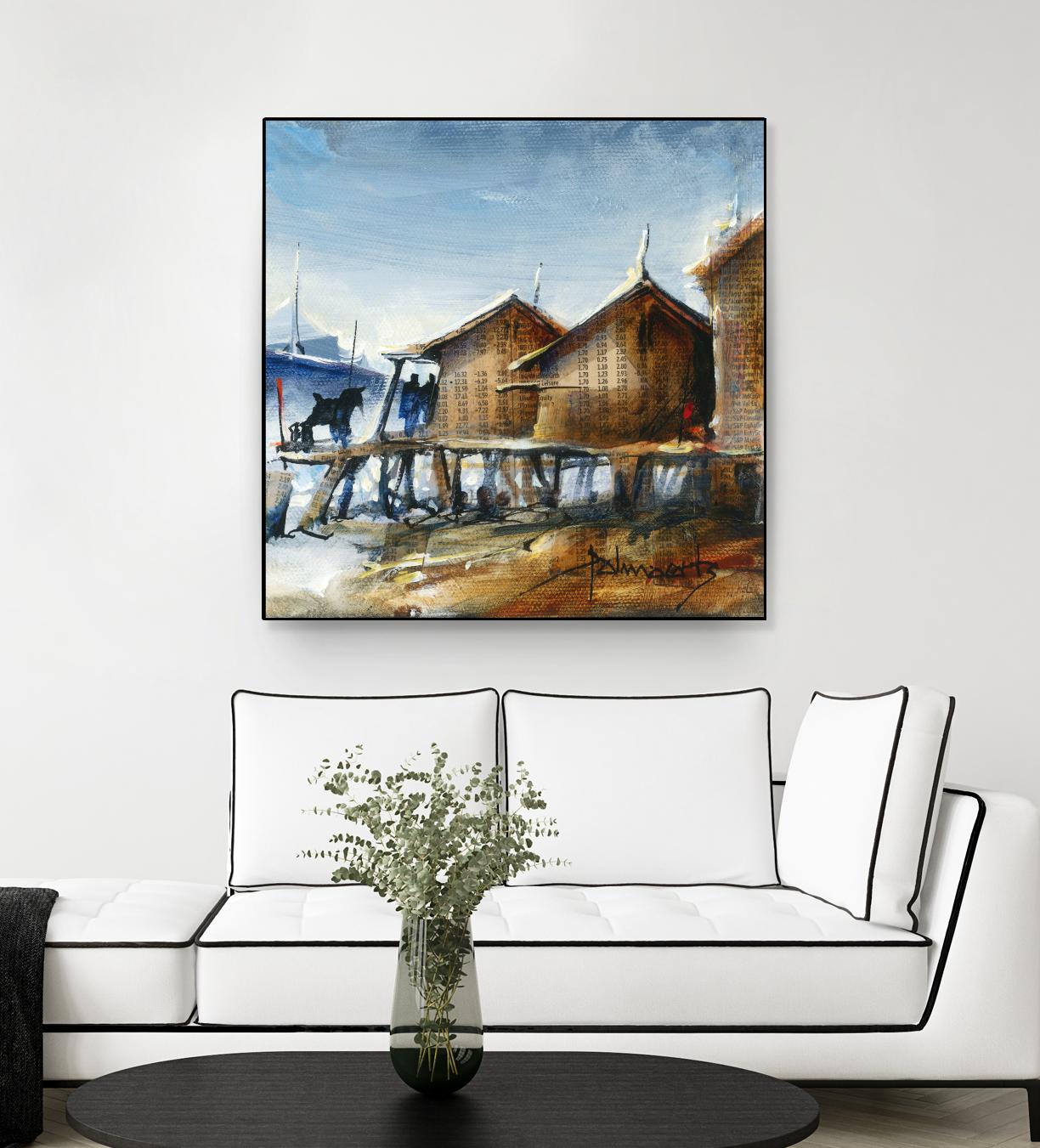 Drapeau rouge by Roland Palmaerts on GIANT ART - brown nautical