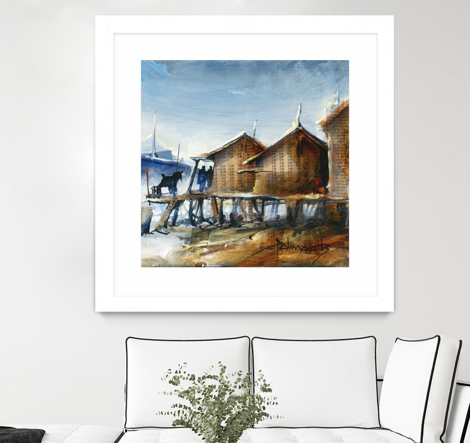 Drapeau rouge by Roland Palmaerts on GIANT ART - brown nautical