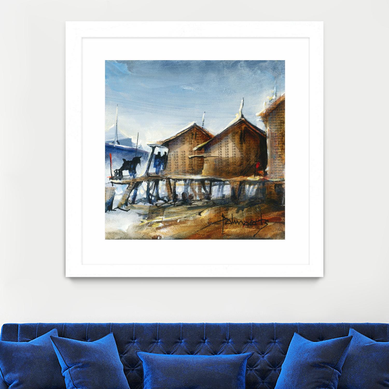 Drapeau rouge by Roland Palmaerts on GIANT ART - brown nautical