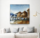 Drapeau rouge by Roland Palmaerts on GIANT ART - brown nautical