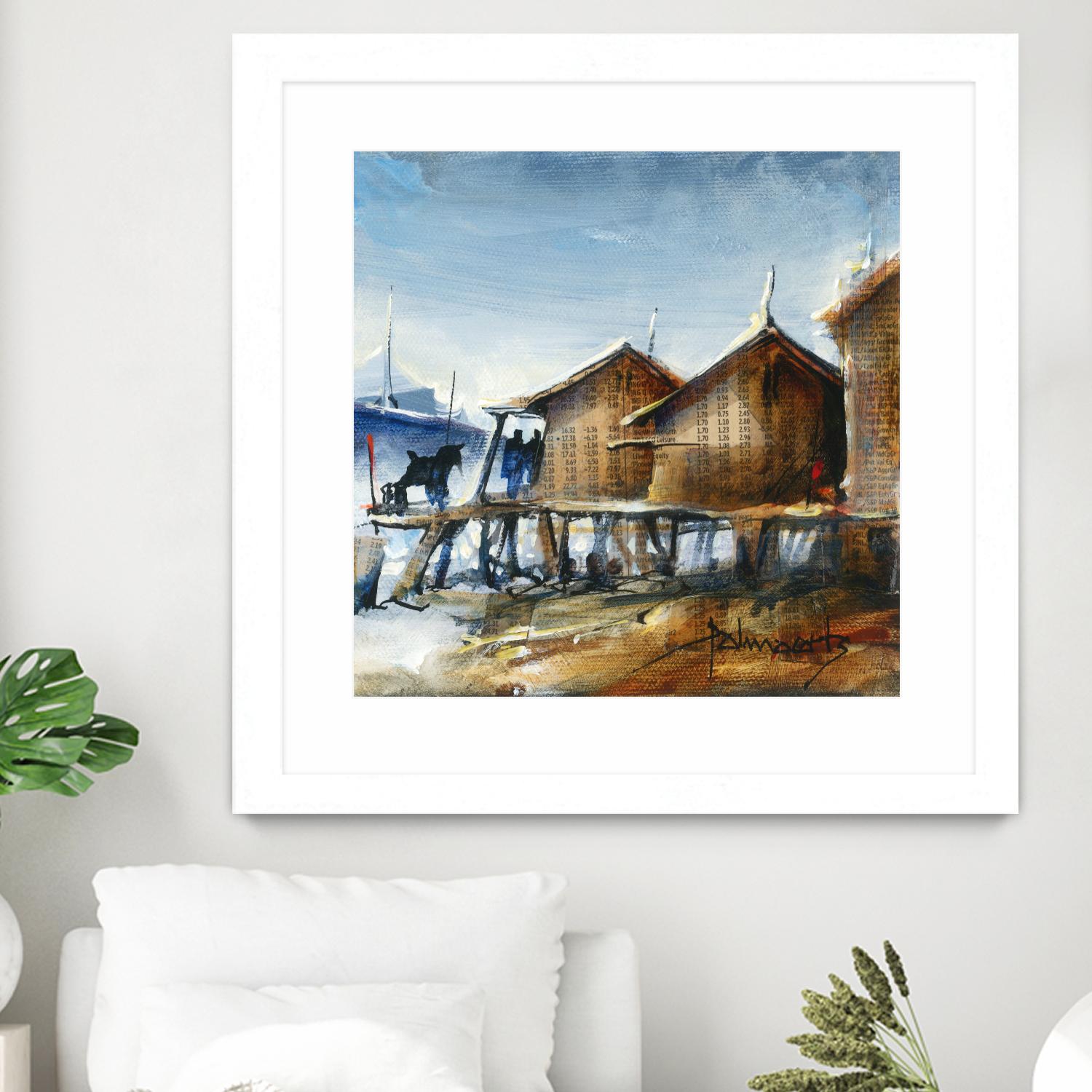 Drapeau rouge by Roland Palmaerts on GIANT ART - brown nautical