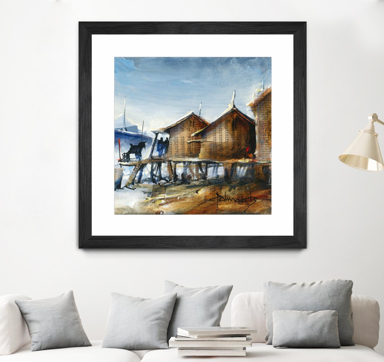 Drapeau rouge by Roland Palmaerts on GIANT ART - brown nautical