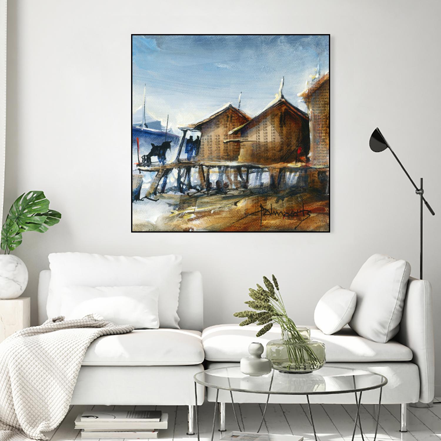 Drapeau rouge by Roland Palmaerts on GIANT ART - brown nautical