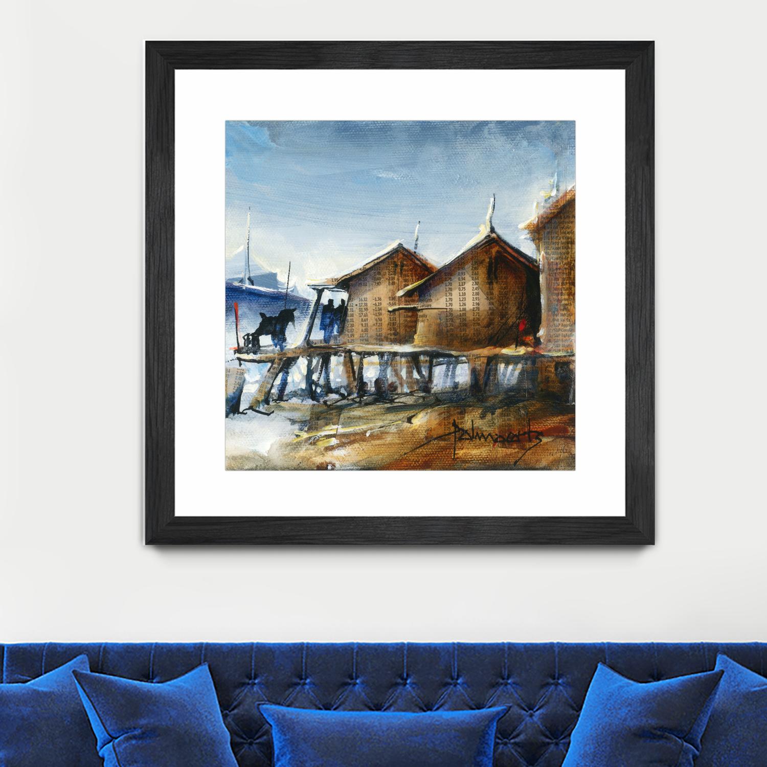 Drapeau rouge by Roland Palmaerts on GIANT ART - brown nautical