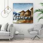 Drapeau rouge by Roland Palmaerts on GIANT ART - brown nautical