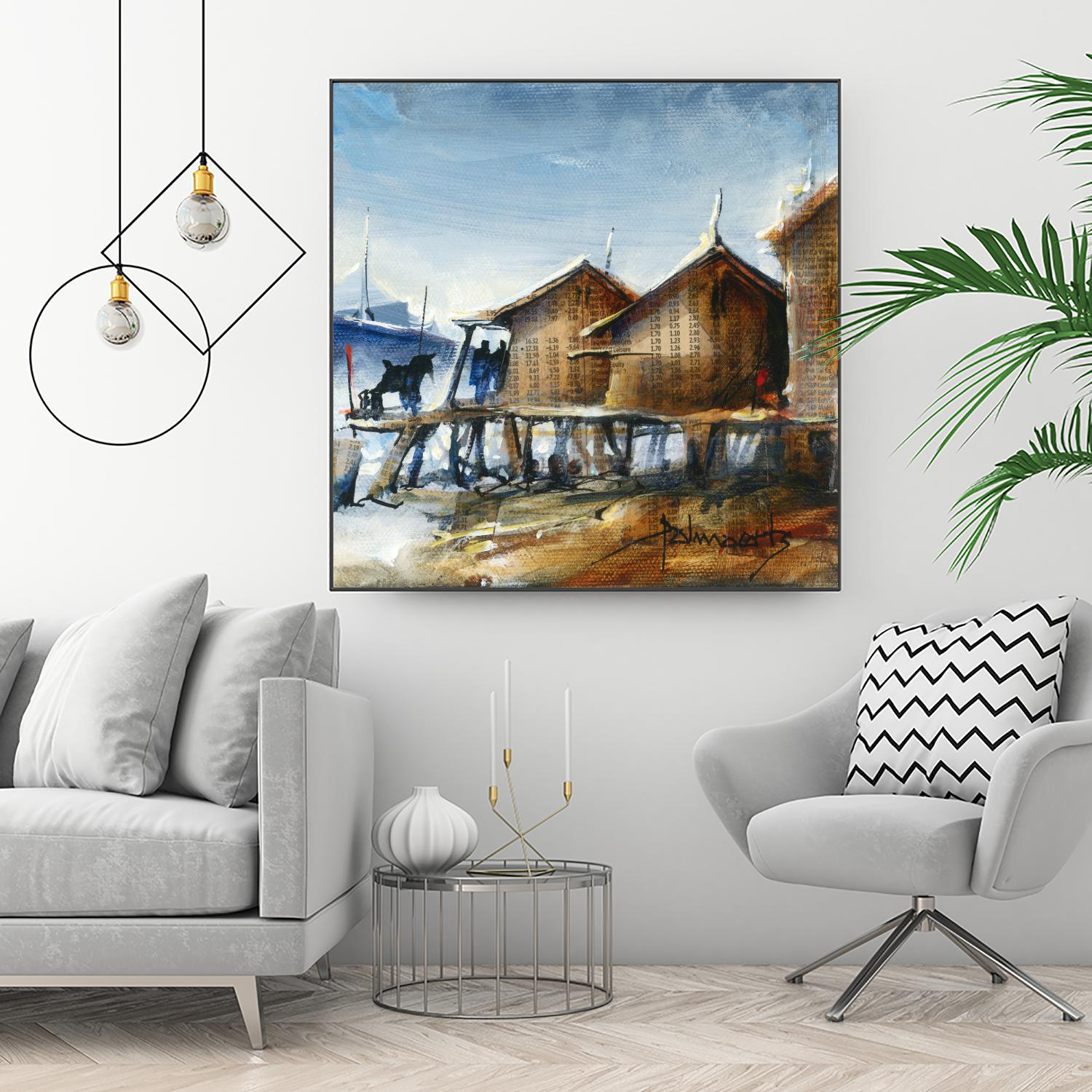 Drapeau rouge by Roland Palmaerts on GIANT ART - brown nautical