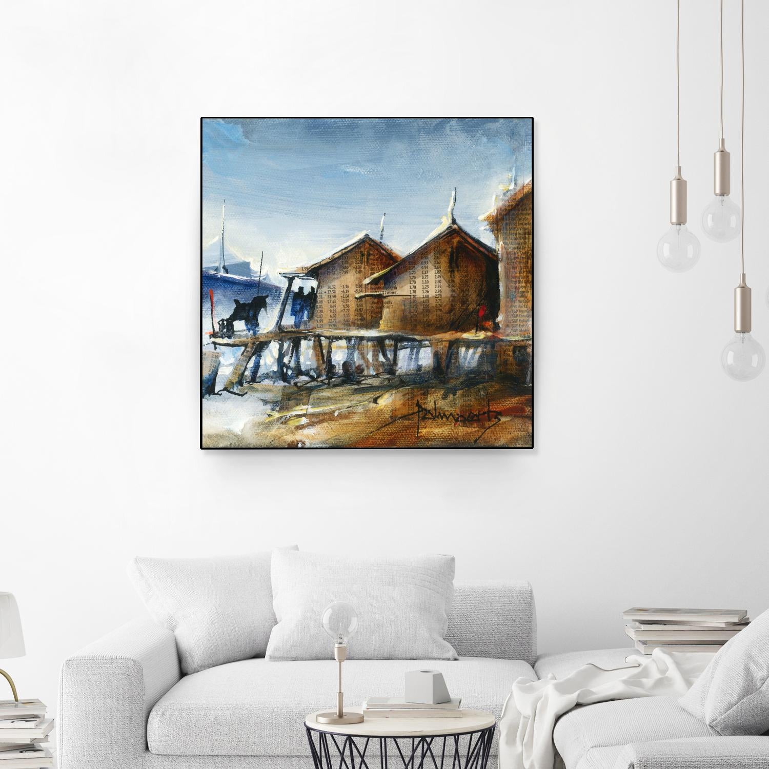 Drapeau rouge by Roland Palmaerts on GIANT ART - brown nautical