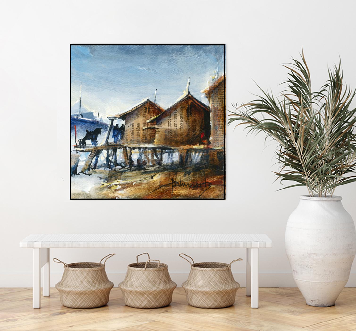 Drapeau rouge by Roland Palmaerts on GIANT ART - brown nautical