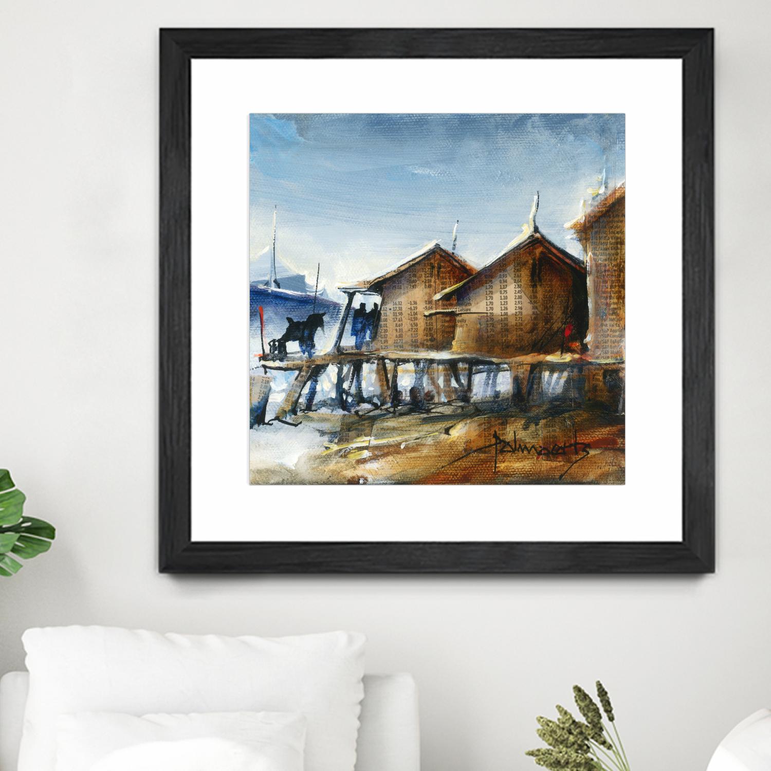 Drapeau rouge by Roland Palmaerts on GIANT ART - brown nautical