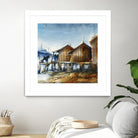 Drapeau rouge by Roland Palmaerts on GIANT ART - brown nautical