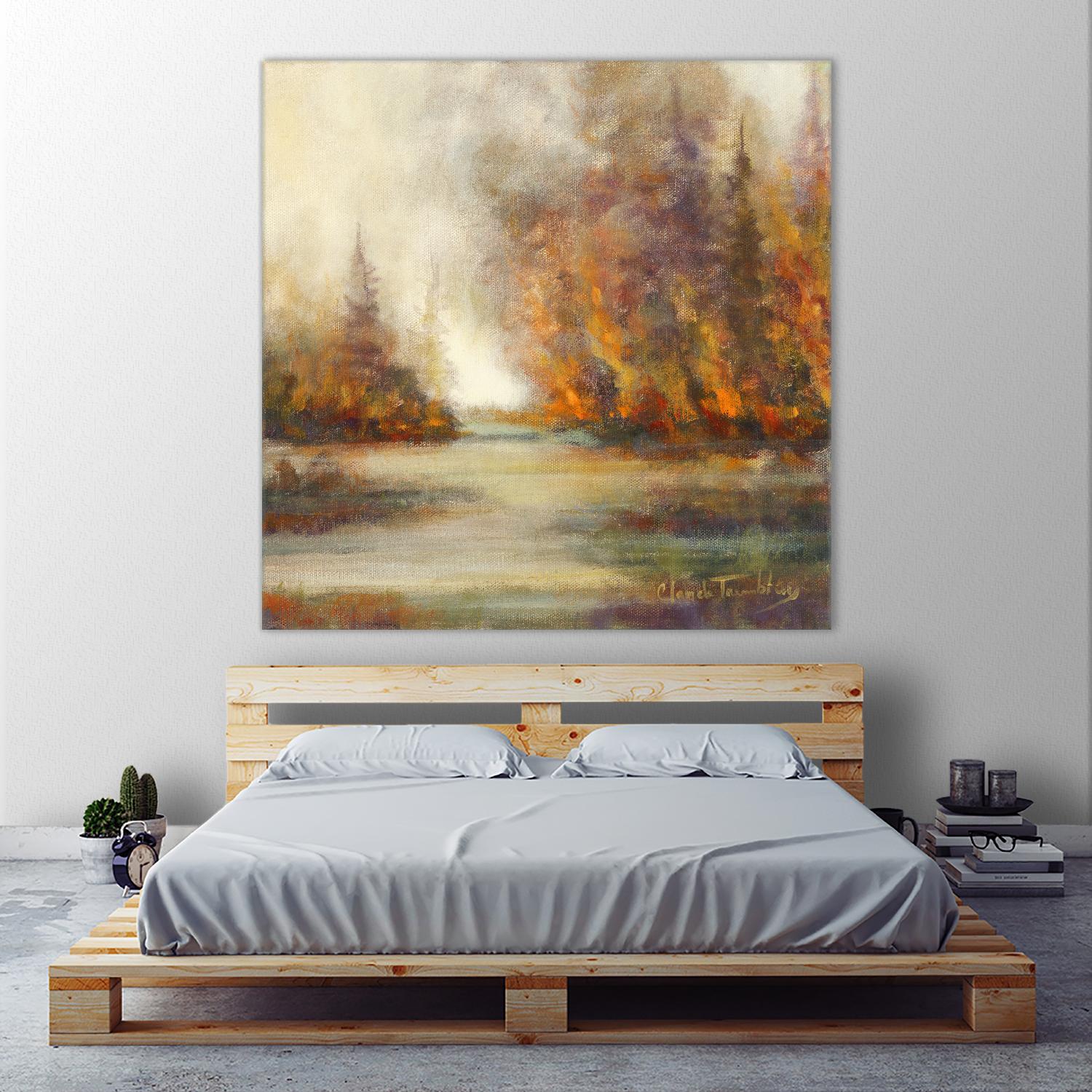 Un temps pour chaque chose by Claude Tremblay on GIANT ART - purple trees