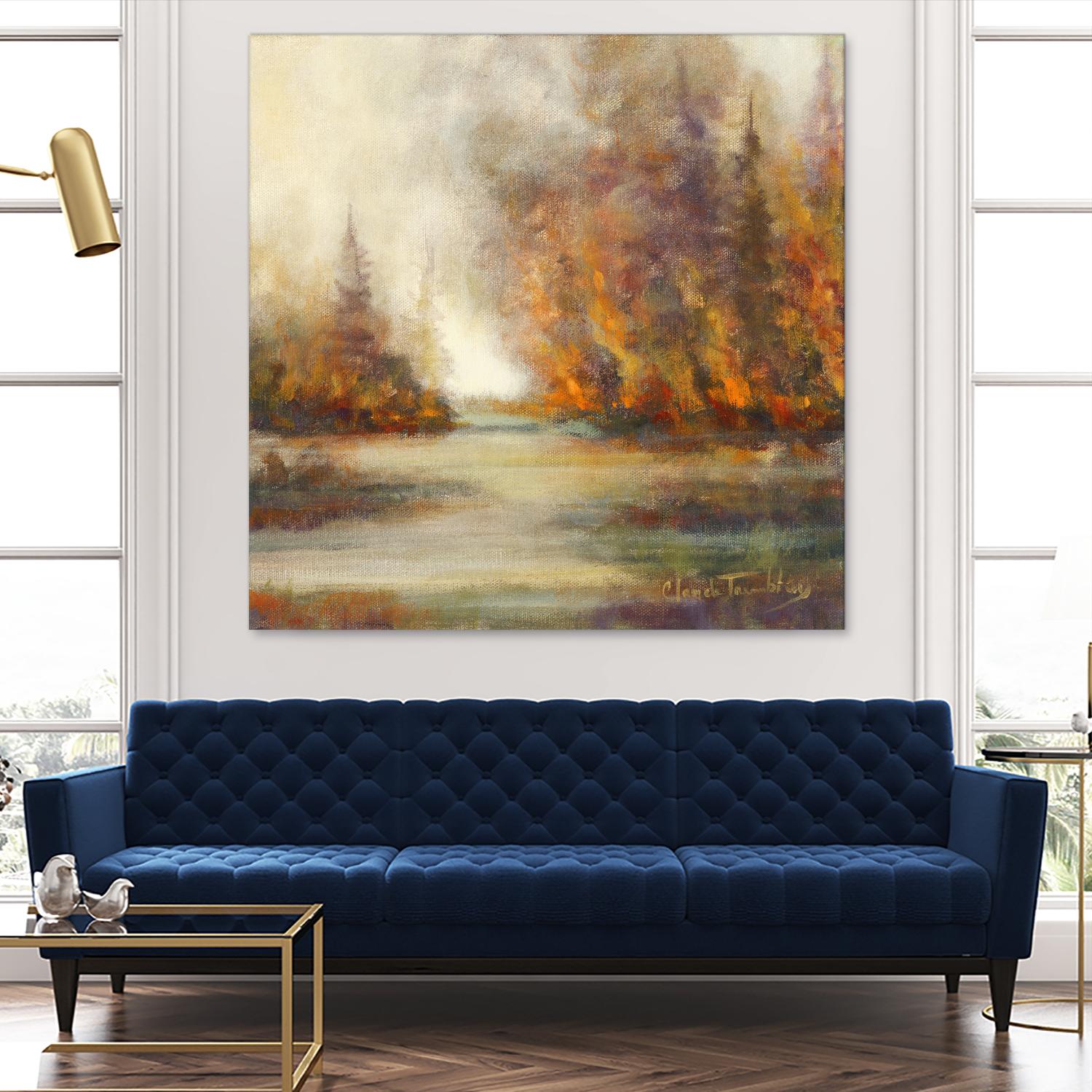 Un temps pour chaque chose by Claude Tremblay on GIANT ART - purple trees