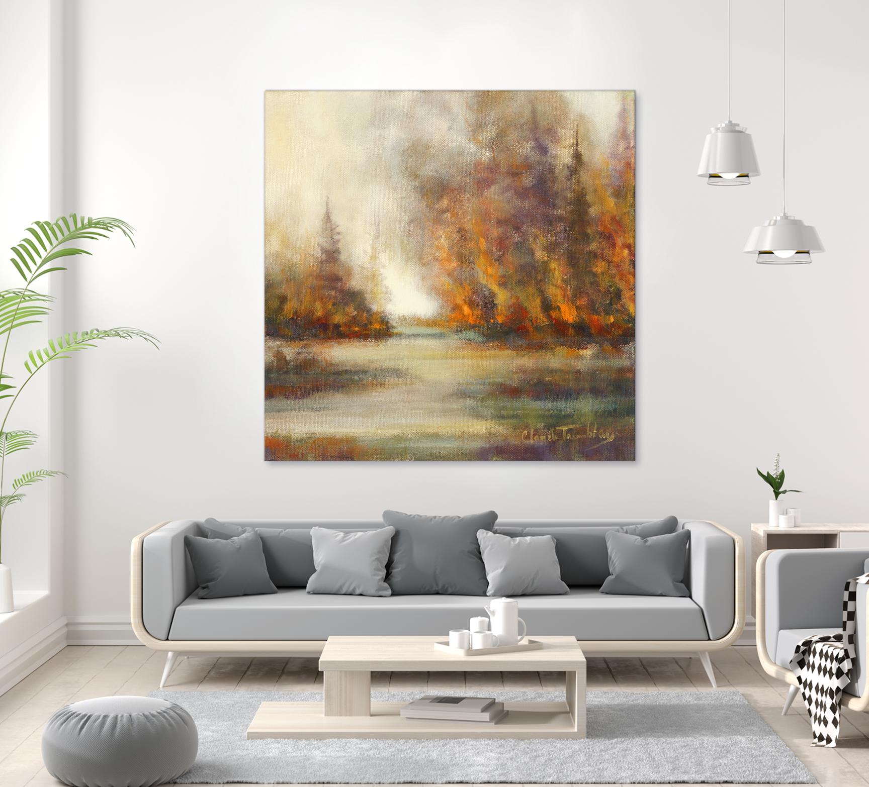 Un temps pour chaque chose by Claude Tremblay on GIANT ART - purple trees