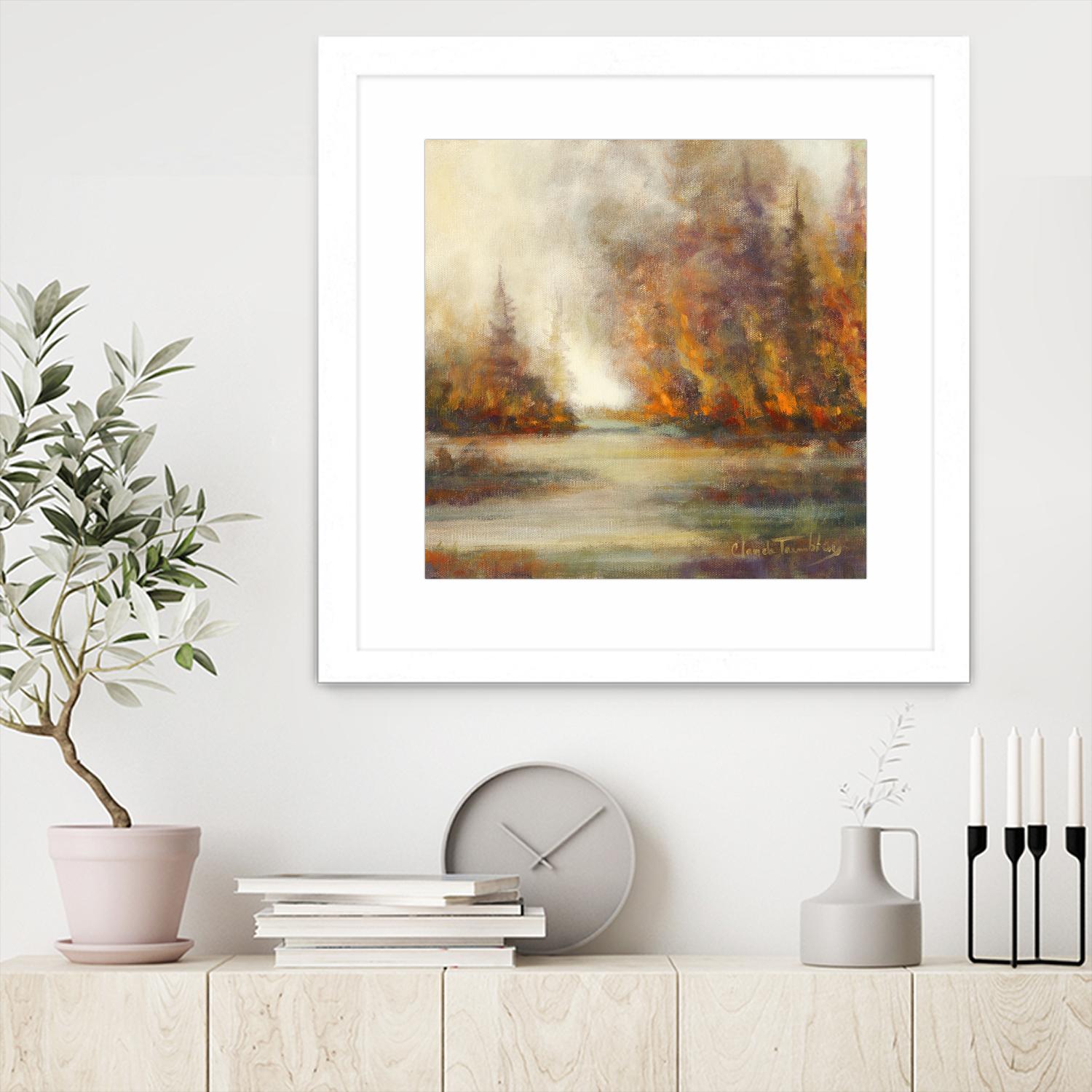 Un temps pour chaque chose by Claude Tremblay on GIANT ART - purple trees