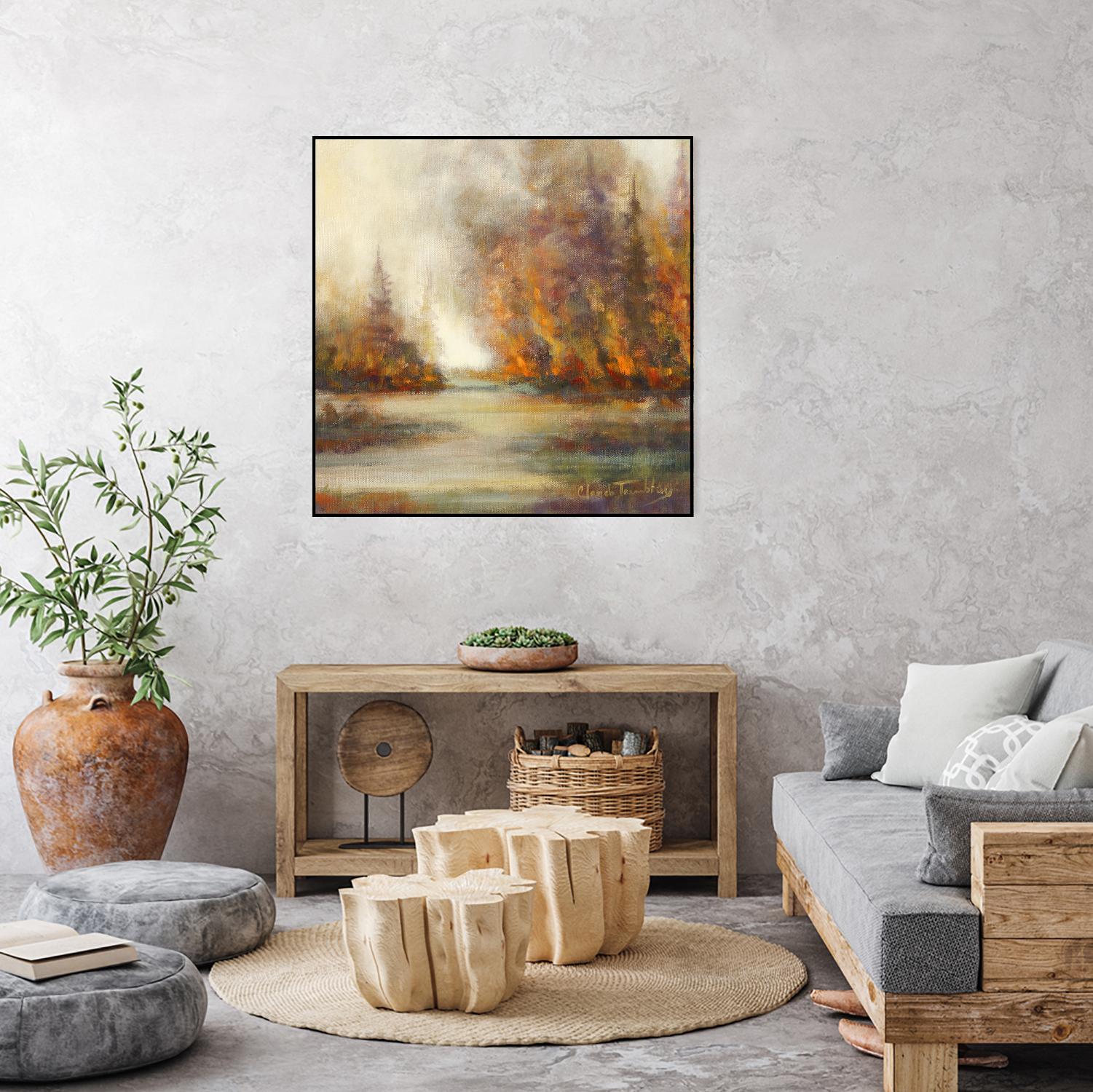 Un temps pour chaque chose by Claude Tremblay on GIANT ART - purple trees