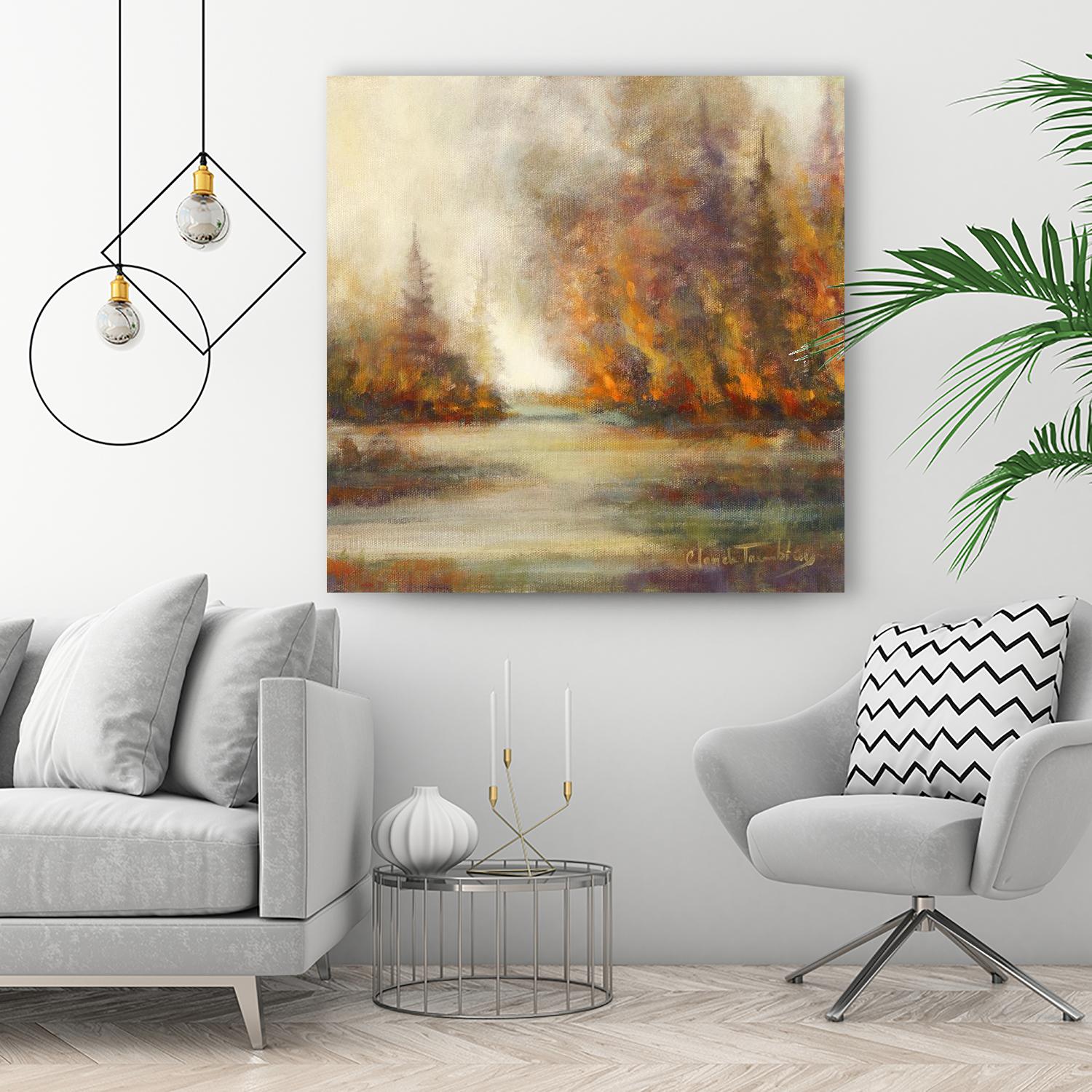 Un temps pour chaque chose by Claude Tremblay on GIANT ART - purple trees