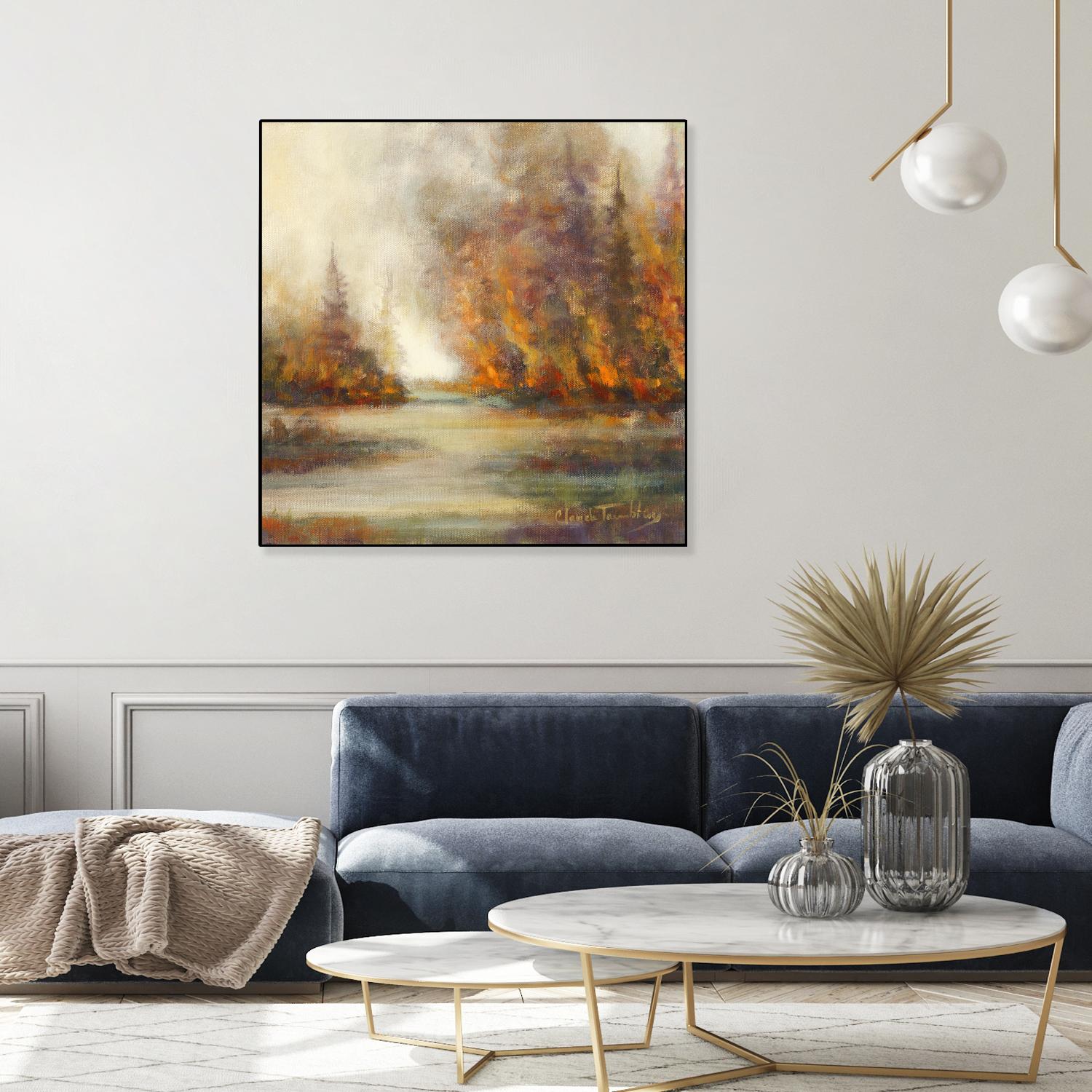 Un temps pour chaque chose by Claude Tremblay on GIANT ART - purple trees