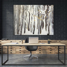 La forêt blanche by Kathleen Cloutier on GIANT ART - grey trees