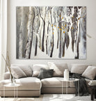La forêt blanche by Kathleen Cloutier on GIANT ART - grey trees
