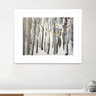 La forêt blanche by Kathleen Cloutier on GIANT ART - yellow trees artistes du québec