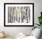 La forêt blanche by Kathleen Cloutier on GIANT ART - yellow trees artistes du québec