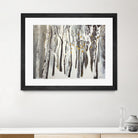 La forêt blanche by Kathleen Cloutier on GIANT ART - yellow trees artistes du québec