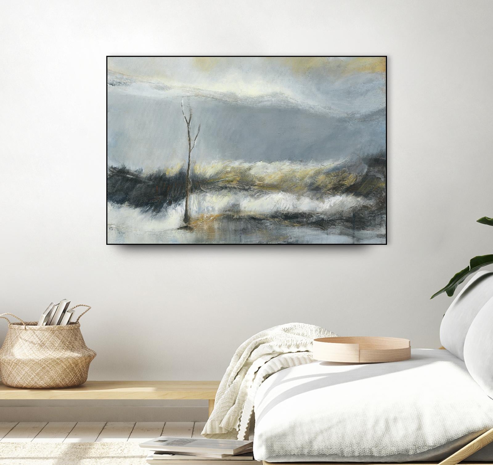 Lumière Vespérale III by Kathleen Cloutier on GIANT ART - yellow abstract
