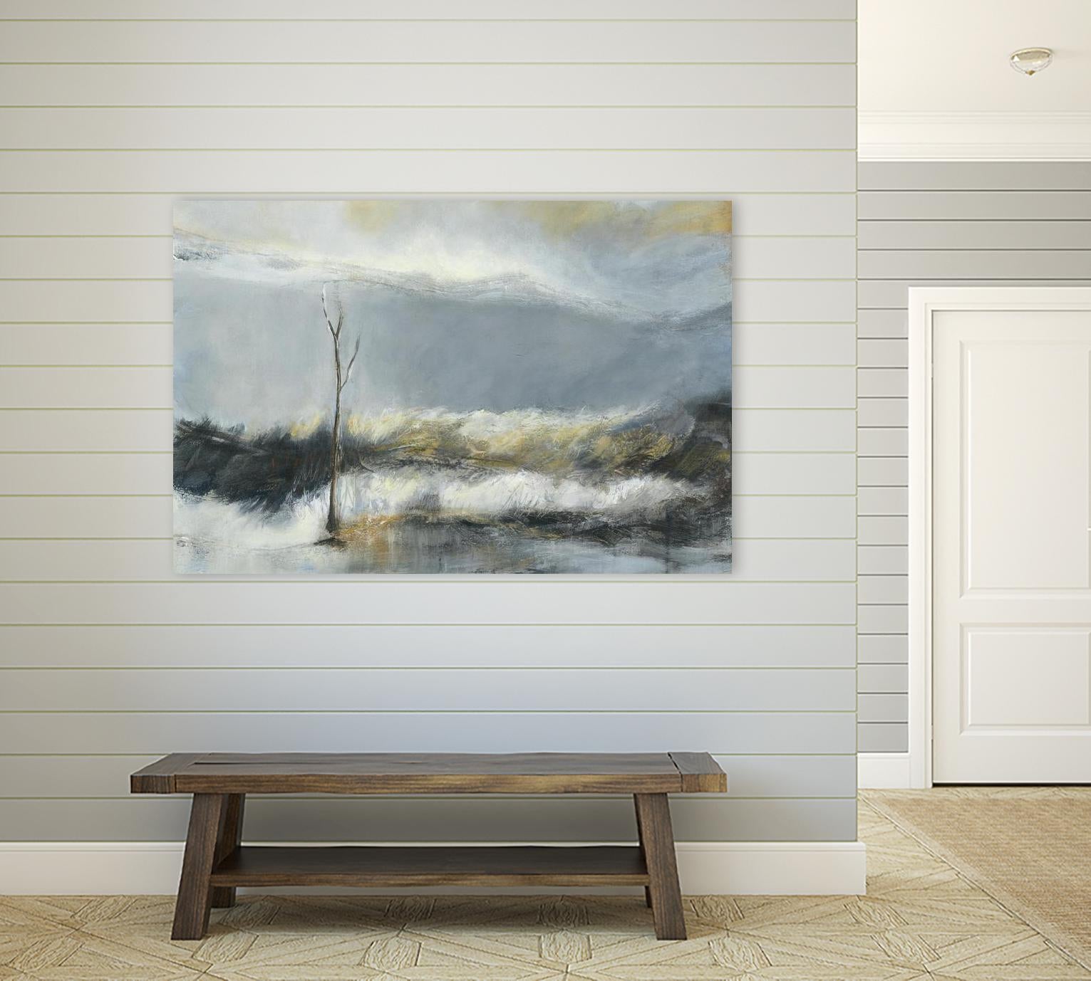 Lumière Vespérale III by Kathleen Cloutier on GIANT ART - yellow abstract