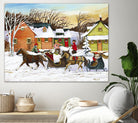 Premier arrivé by Nicole Laporte on GIANT ART - red winter scenes